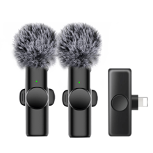 Micrófono inalámbrico de solapa compatible con iPhone iPad. Micrófono de solapa con conexión plug-and-play, 2.4G, ultra bajo retardo, con chip de reducción de ruido incorporado y 8 horas de autonomía, ideal para grabación de vídeo, entrevistas, podcast y vlogs. - iOS - Ver 15