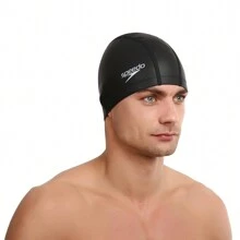 Speedo Unisex Adult Pace Swim Cap (Black) - Black - View 3