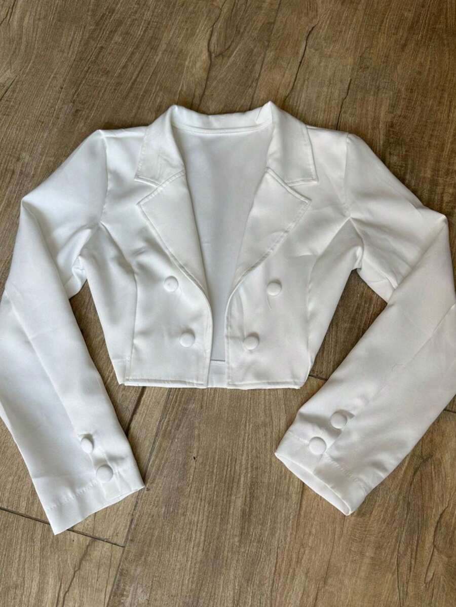 Women Blazers - White - View 1