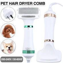 Secador De Pelo Portátil Para Mascotas Cepillo 2 en 1 Para El Cuidado De Mascotas Soplador De Pelo Para Perros y Gatos Importadora Tim ChengLeody - Blanco - Ver 2