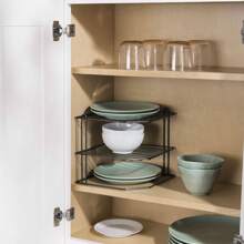 Inde Kitchen Corner Shelf 22X22X22Cm Versatile And Multipurpose | Kitchen Corner Shelf 22X22X22Cm Easy To Assemble And Use, Saves Space And Offers Multifunctional Use, Perfect For Organizing Books, Drations And More - متعدد الألوان - مشاهدة 8