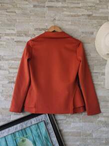 Women Blazers - Camel - View 2