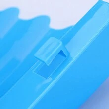 1入組倉鼠籠，單層籠，金線熊籠，攜帶式籠，倉鼠兔運輸籠，寵物滑水道，便攜小方籠枕頭，小型寵物飼養籠，倉鼠用品，易於安裝的外部飼料草架 - 彩色 - 查看 8