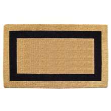 Heavy Duty Coir Doormat Single Picture Frame, Plain - Black 22" X 36" - 清楚的 - 查看 1