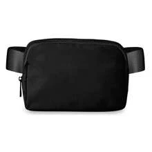 Unisex Fanny Pack With Adjustable Strap Small Waist Pouch - Black - View 1