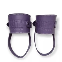 2 Pzs Grilletes Con Talonera Para Gimnasio Crossfit Agarres Para Gym Crossfit Tobillo Abductor Color Lila - Lila Púrpura - Ver 1