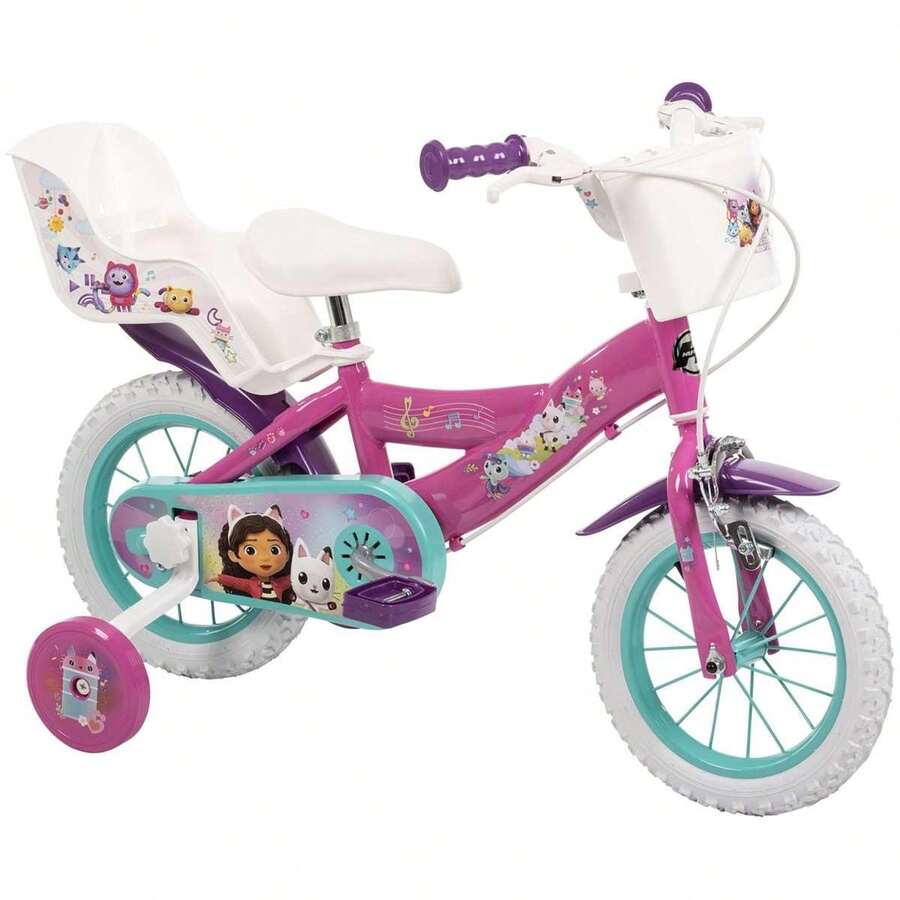 Bicicleta Gabby Dollhouse 12" (3/5 años) ✅ Entrega 24/48h a España (península) - La Casa de Gabby - Bicicletas Infantiles - Toimsa - Ref. 22473W
