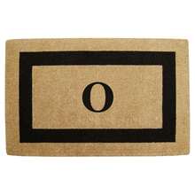 Heavy Duty Coir Doormat Single Picture Frame, Plain - Black 22" X 36" - 字母組合 O - 查看 1
