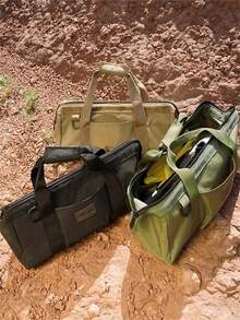 1入防水牛津布工具收納袋，可攜式防水牛津布金屬工具箱組織者，適用於戶外徒步旅行露營 - 彩色 - 查看 4