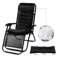 LIVINGANDHOME Living And Home Thick Chair Pads,Bench Cushion,Sun Lounger Rocking Cushion,Hanging Egg Swing Chair Cushion Pad,Soft Comfortable Basket Chair Seat Cushion,Hammock Chair Seat Pads,Swing Sofa Cushion,Outdoor Seat Mat Thick Pad For Relaxer Patio,Garden Recliner Lounge,Sofa,Hammock - Black - View 7