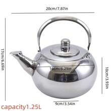 1只不銹鋼玲瓏壺茶壺，適用於宾馆、餐厅、食堂、茶館 - 18CM/6-7人使用 - 查看 8