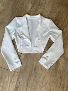 Women Blazers - White - View 2