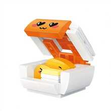 261pcs Creative Snacks Building Blocks Toy Set French Fries, Beverage And Burger For Teenagers Gift - Hamburger Set - View 7