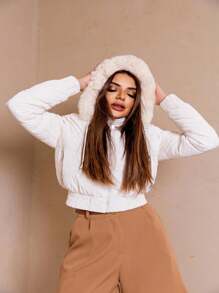 Women Down Coats - Beis - Ver 2