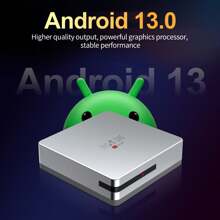 Thiết bị phát trực tuyến HCS96 | Android TV Box, OS Android 13 Hỗ trợ Trình phát đa phương tiện phát trực tuyến 4K HDR - Bạc - Xem 6