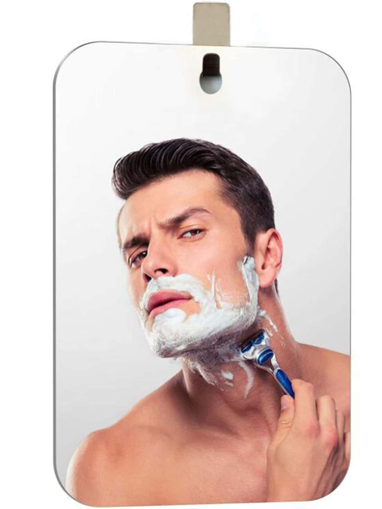 1pc New Acrylic Shatterproof Fog-Free Mirror For Travel, Bathroom, Shaving, Makeup - Multicolor - View 1