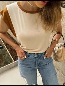Women Tops - Màu be - Xem 2