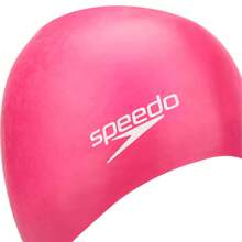 Speedo Unisex Adult Moulded Silicone Swimming Cap (Pink)
