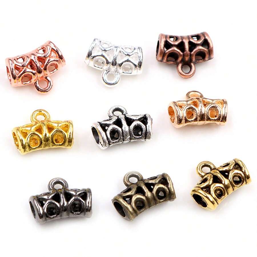 20个12x9毫米珠管吊坠连接器DIY珠宝制作配件