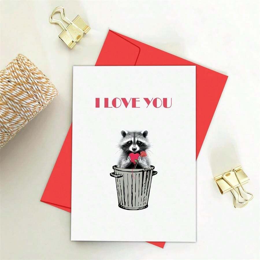 Popmazing Süße Otter-Jubiläumskarte „Happy Anniversary To My Otter Half“ – Lustige Karte Für Ehemann/Ehefrau, 12,7 X 17,8 Cm