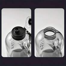 57.48盎司可攜式PC材質大容量水瓶，帶精確刻度，適用於戶外運動、健身、騎行、健身房運動的男性和女性 - 彩色 - 查看 7