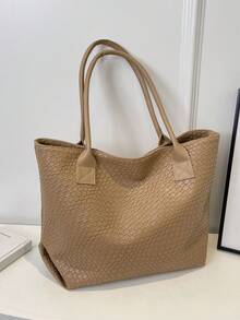 Túi Tote Nam Túi quai xách trên cùng Túi mua sắm Túi cuối tuần Sức chứa lớn Quá khổ Túi mua sắm nhẹ Túi quai trên đầu Túi đựng tài liệu Túi đi học Quà tặng Ngày của Cha Quà tặng cho ông bố mùa hè - Màu Khaki - Xem 1