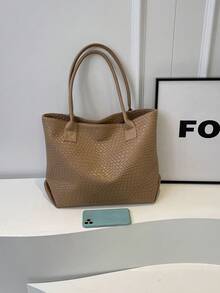 Túi Tote Nam Túi quai xách trên cùng Túi mua sắm Túi cuối tuần Sức chứa lớn Quá khổ Túi mua sắm nhẹ Túi quai trên đầu Túi đựng tài liệu Túi đi học Quà tặng Ngày của Cha Quà tặng cho ông bố mùa hè - Màu Khaki - Xem 9