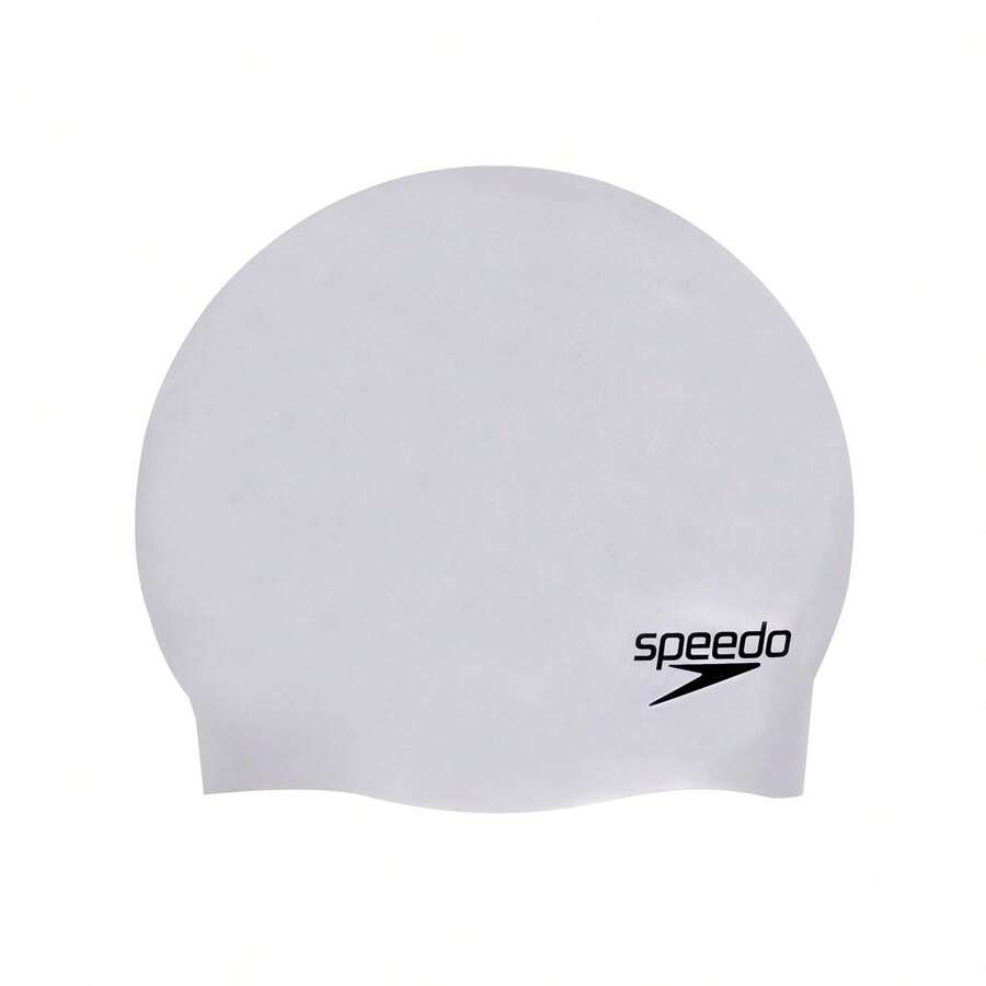 Speedo Unisex Adult 3D Silicone Swim Cap (Silver)