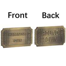 1 张《幸福小镇门票》实心金属奖章纪念币趣味礼物纪念品恶作剧礼物生日礼物和圣诞礼物挑战币 1 张门票，男士礼物圣诞礼物，圣诞礼物，礼物 - 金屬 - 查看 13