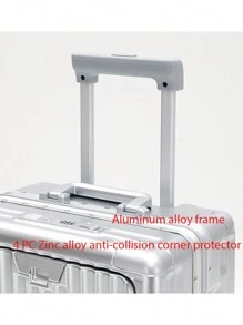 1 件 20 英寸大容量行李箱，带杯架、挂钩、万向轮、TSA 行李锁、笔记本电脑口袋和铝合金边缘，适合商务/学校旅行、男女通用礼物、旅行用品 USB 端口杯架行李箱手提行李箱随身携带行李箱旅行度假蜜月假期出国留学毕业假期必备品旅行配件礼物的理想选择，男女男孩女孩学生情侣巡航宿舍必备品大学宿舍必备品学校旅行行李箱手提箱随身携带 - 黑色 - 查看 7