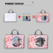 1pc Custom Laptop Bag, Unique Design (Photo, Landscape, Illustration), Large Capacity, Lightweight & Fashionable, Great Gift For Back To School Season - Multicolor - View 4