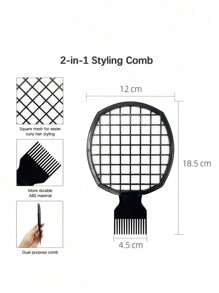 Hair Sponges For Women Curls Magic Twist Hair Sponge, Barber Hair Brush Sponge Tool Kit, Men Women Styling Tool For Curl, Coils, Dreadlocks Wave Hair Care Tool With Pick , Barber Tools, Hair Salon Hair Tools - Multicolor - View 11