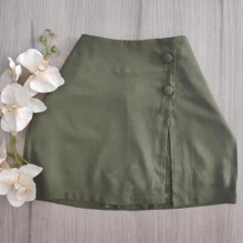 Women Shorts - xanh quân đội - Xem 7