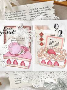 30pcs/Pack Cute And Fresh Shaped Sticky Notes For Planner Decoration And Writing Messages Back To School