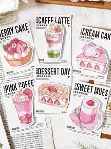 30pcs/Pack Cute And Fresh Shaped Sticky Notes For Planner Decoration And Writing Messages Back To School