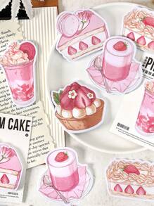 30pcs/Pack Cute And Fresh Shaped Sticky Notes For Planner Decoration And Writing Messages Back To School