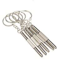 10 st stålskruvmejsel för glasögon och klockor, reparationsverktygssats med nyckelring, bärbara manuella verktyg, precisionsskruvmejselsats