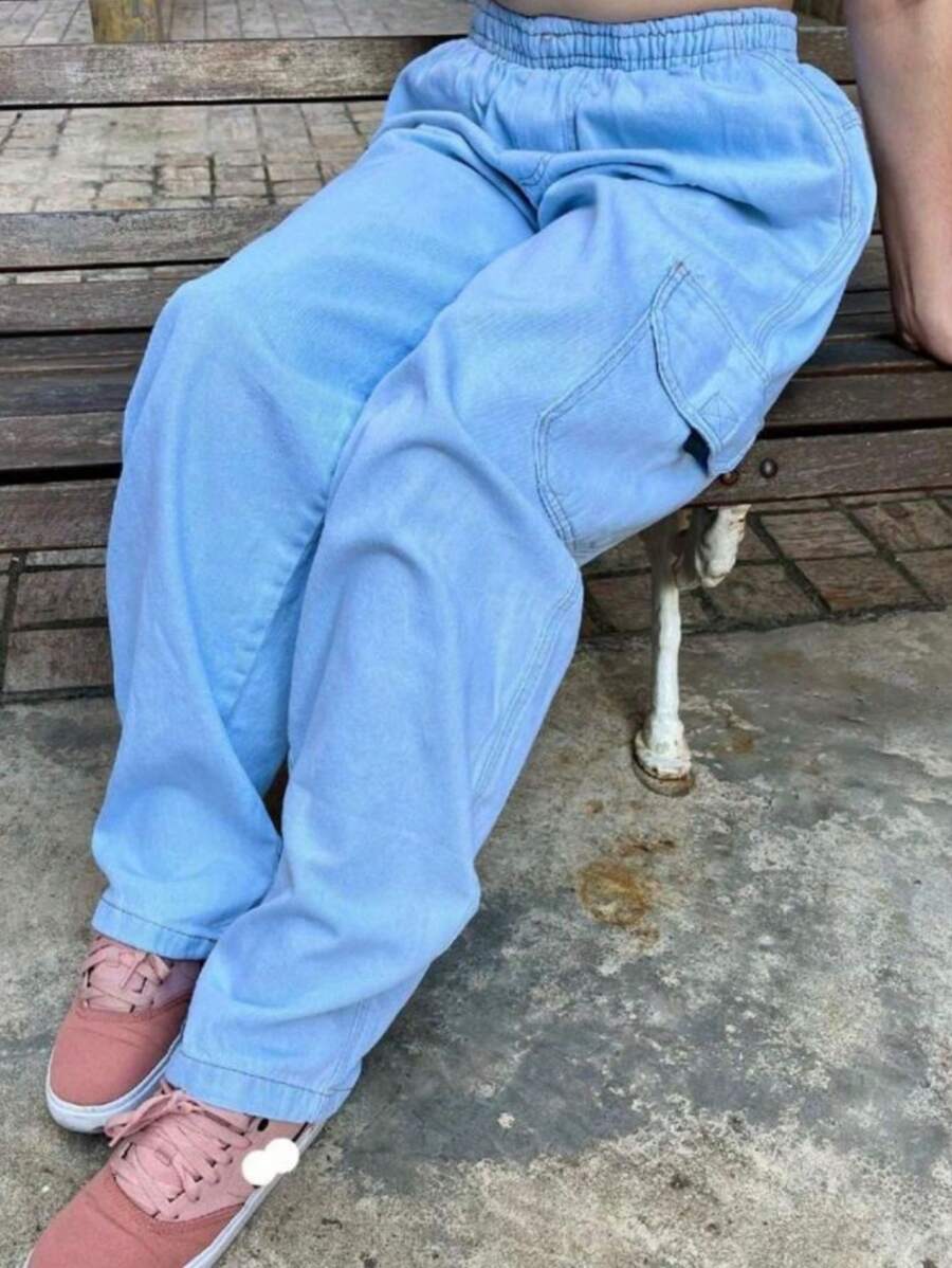 Women Pants - Baby Blue - View 1