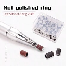 Nail Grinding Wheel Sanding Rings, Electric Nail Grinder Sanding Rings In Black, White And Multi-Colors With Bearings, Boxed Set - Multicolor - View 5