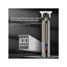 KEMEI Km-862 無線電動理髮器 T 形刀片理髮器專業鬍鬚修剪器無線理髮器 - 灰色 - 查看 4