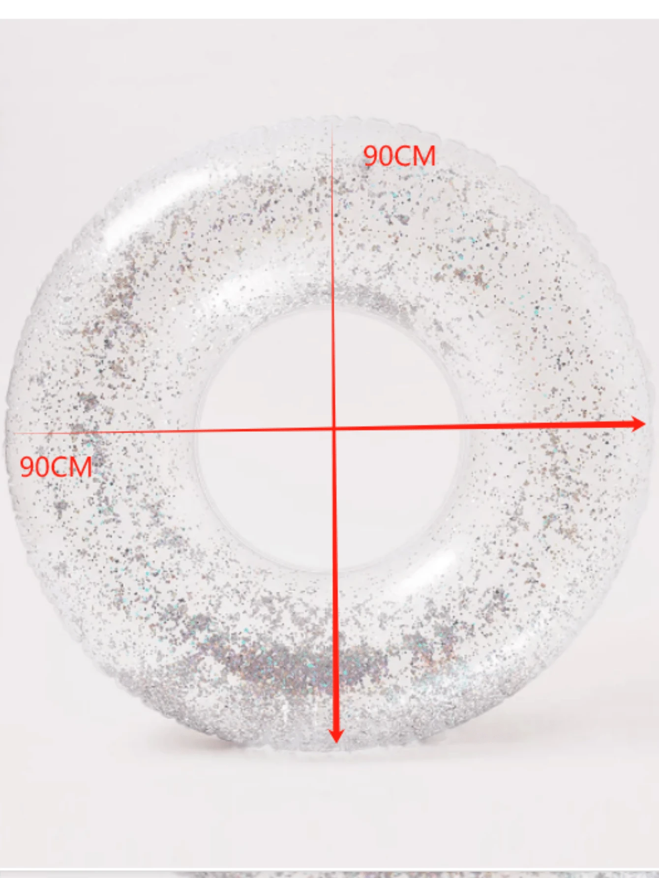 Adult Pool Float – 40 Inch Leaf Swim Ring With Handles, Holds Up To 180 Lbs, PVC Inflatable Tube For Pool & Beach