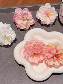 1 peça de grampo de cabelo estilo fada para meninas com flores, acessório de cabeça floral coreano, acessório fofo para cabelo de meninas para uso diário