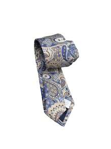 Gravata Slim Fit Kashmir Cinza - 2400 Fios