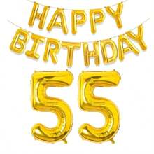 Golden Happy Birthday Digital Foil Balloon Adult Birthday Party Decoration Suitable For Men And Women Aged 10, 11, 12, 15, 18, 25, 30, 40, 50, And 60,Christmas - Gold - View 39