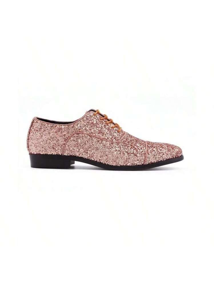 rose gold men dress shoes Men Dress Shoes-Dezzy Rose Gold