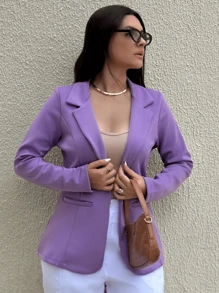 Women Coats - Lila Púrpura - Ver 1