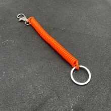 1pc Plastic Spring Coil Wristlet Keychain Retractable Anti-Lost Key Chain With Spring Rope Gift Souvenir Car Accessories Bag Charm School Cute Goth Y2k - Multicolor - View 19