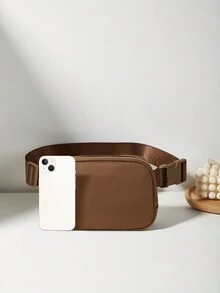 1入女童可調腰包/胸包，適用於日常和運動使用，運動腰包，斜跨手機袋，最佳禮物選擇