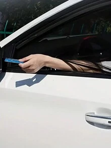 4 piezas de malla universal para ventana de automóvil - Pantalla de malla para sombra solar y privacidad, material transpirable, cortina de ventana lateral frontal y trasera para acampar y exterior - Negro - Ver 6