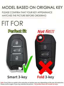 1 Pc TPU Car Remote Key Case Cover Shell,Fit For Peugeot 2008 3008 4008 5008 Protector Shell Keyless Auto Accessories